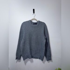 GAP men’s quality blue lambswool blend sweater size large EUC